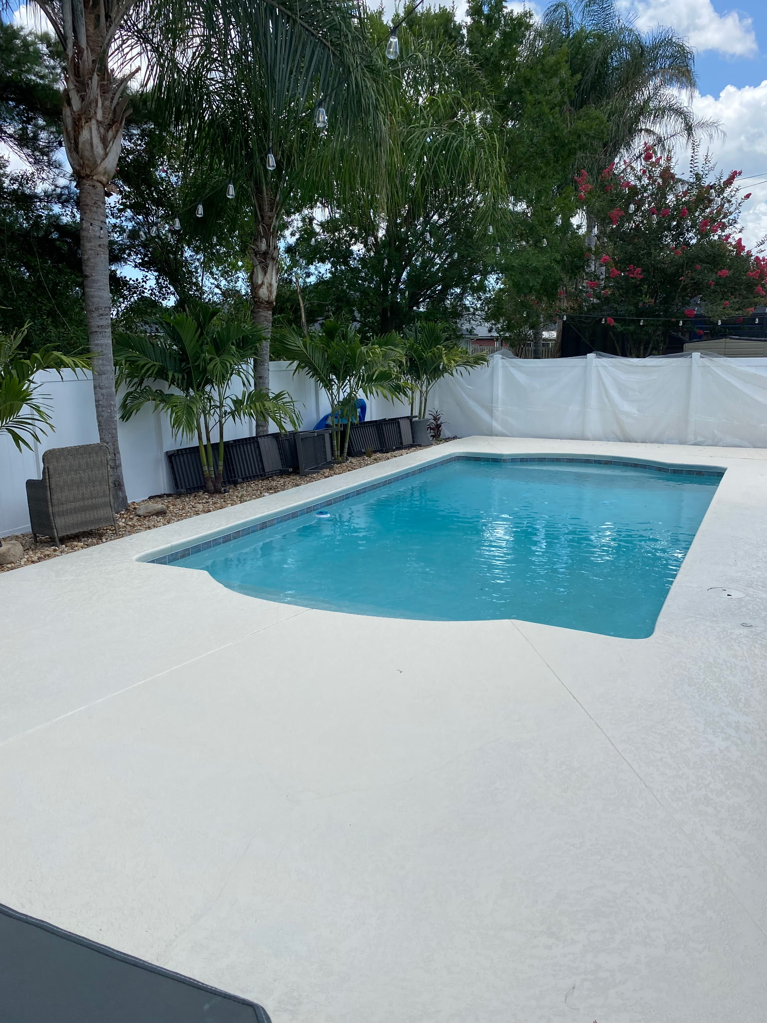 Complete Backyard Pool Deck by JIT Concrete