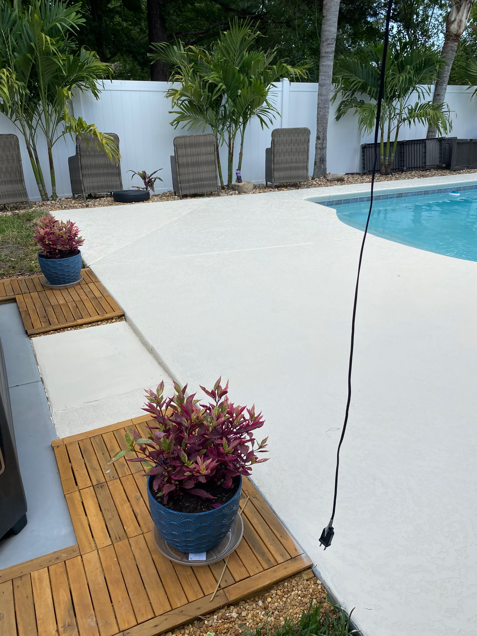 Finished Pool Deck Resurface by JIT Concrete