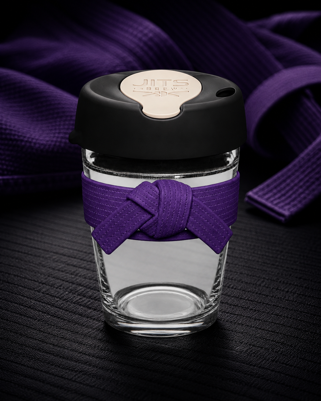 Purple belt cup — moody dojo