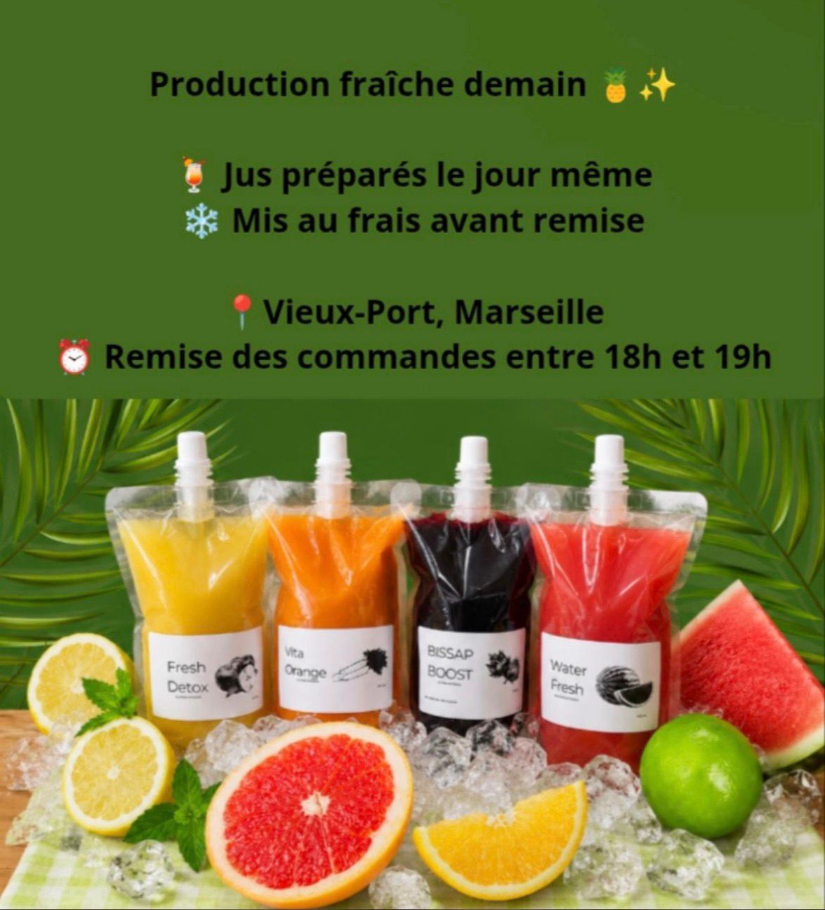 Jus Frais Maison - 4 saveurs