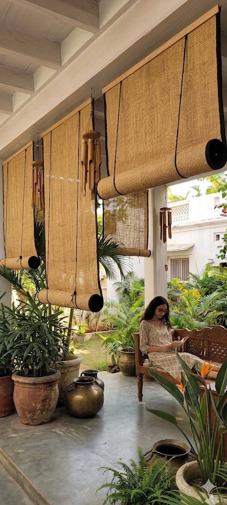 Jute Roll-Up Curtains by JuteLux – photo 2