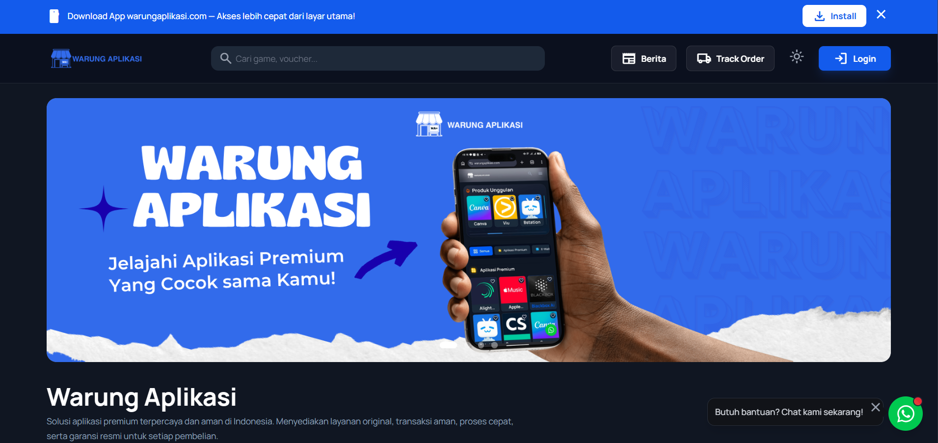 Warung Aplikasi project visual