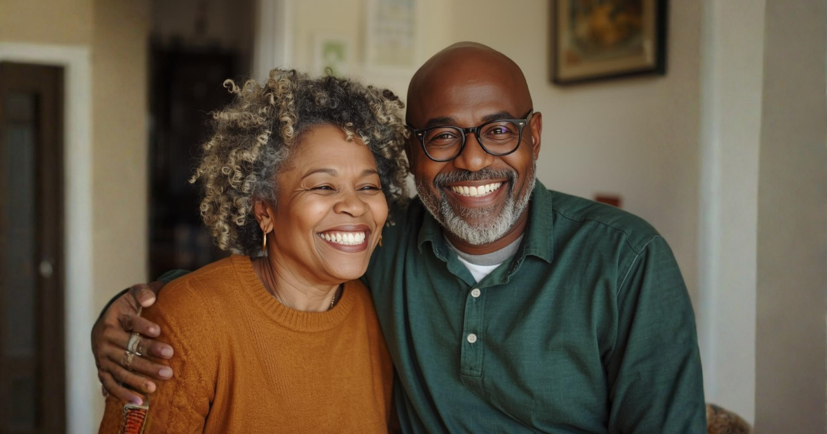 Couple heureux en bonne santé