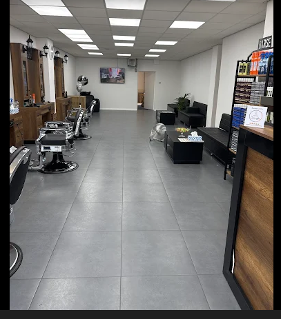Barbershop waiting area