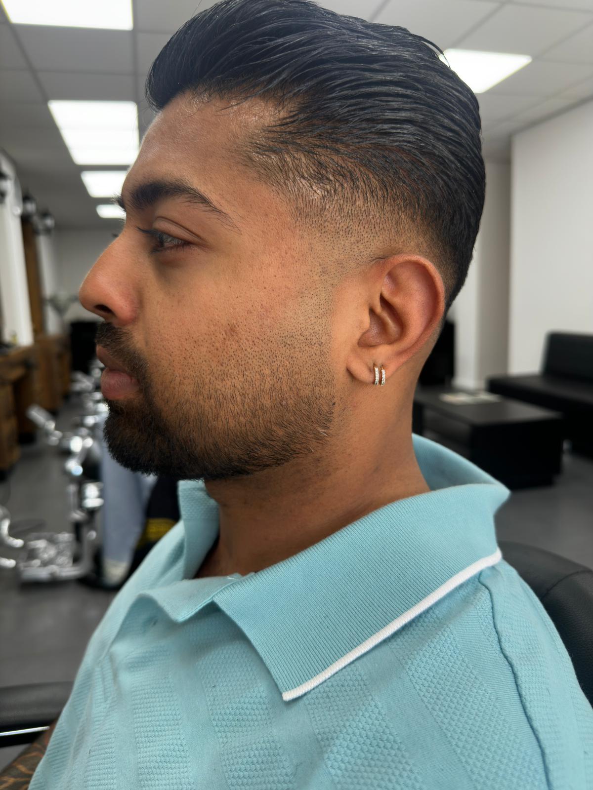 Clean fade haircut