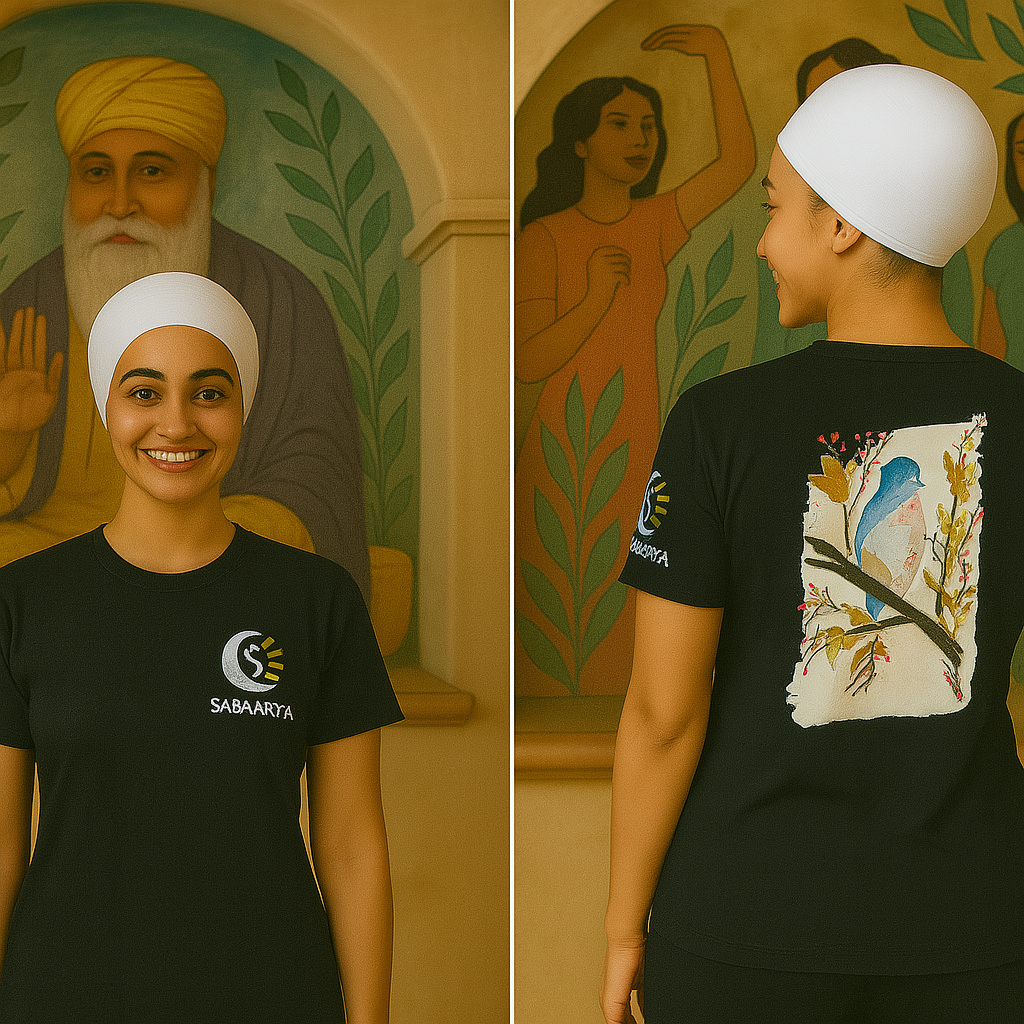 Nanaki Art Tee - Blue Bird Serenity