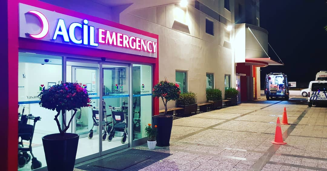Kirk in emergency medical facility