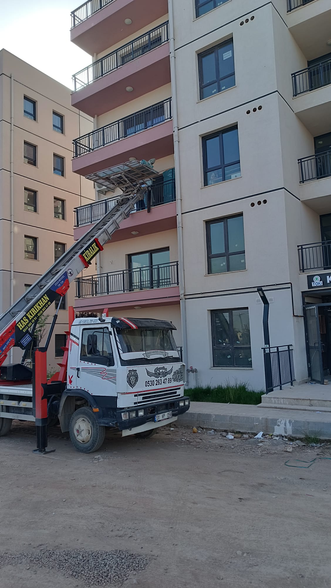 Apartman taşıma çalışması