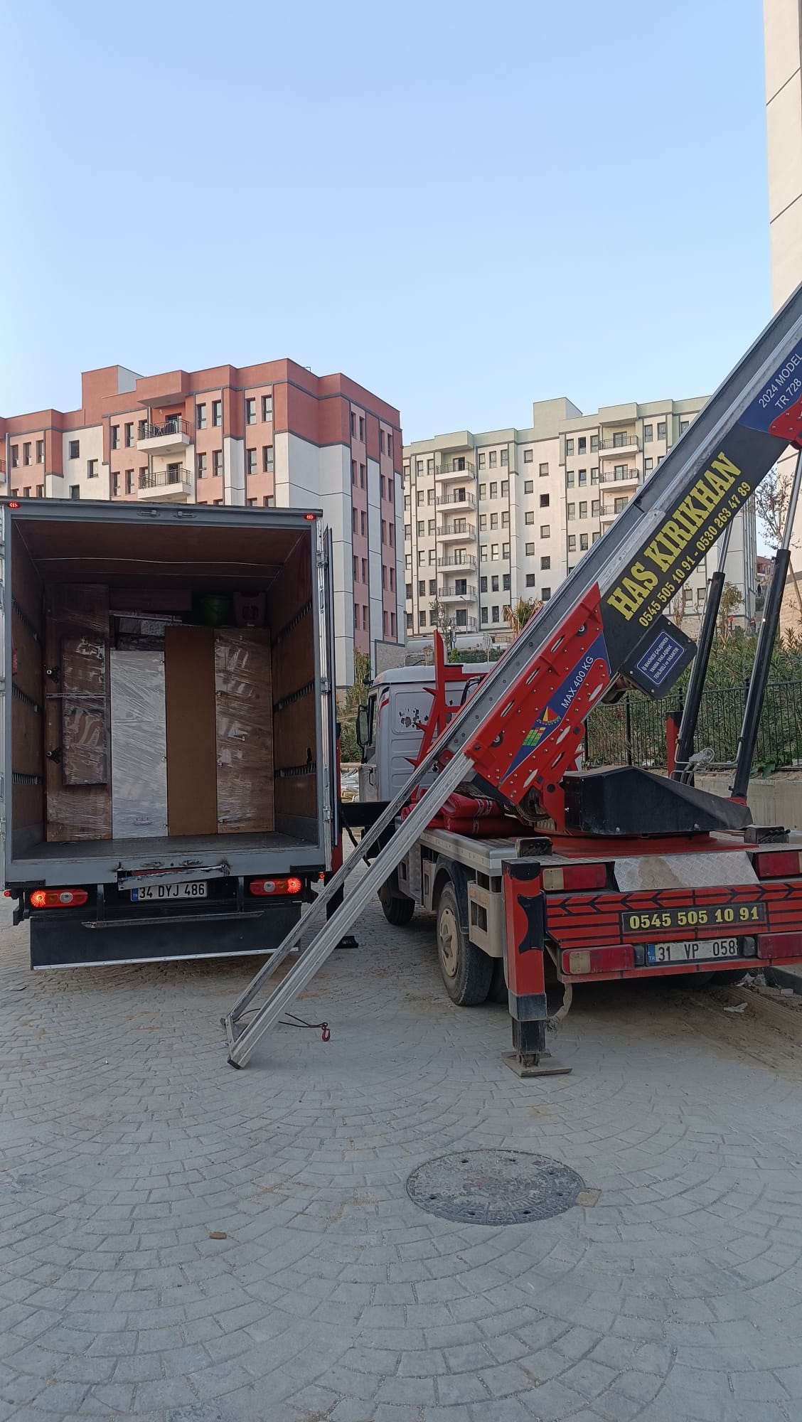 Paketli eşya yükleme