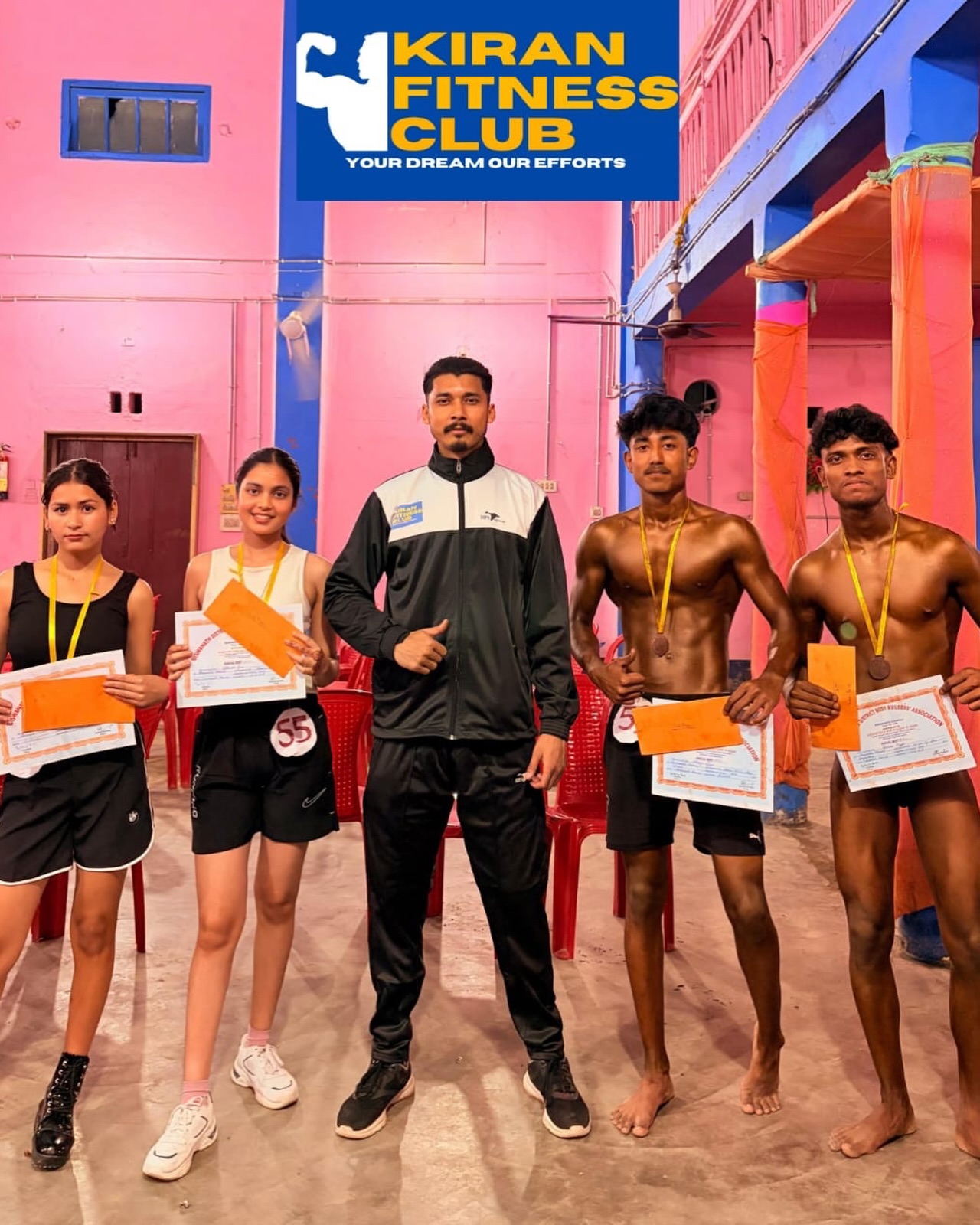 Bodybuilding competition winners