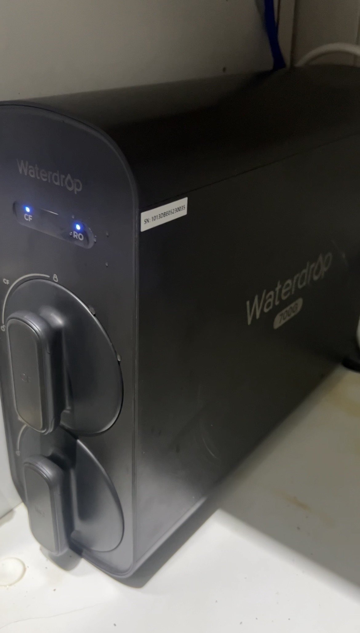 Sistema Waterdrop X12 instalado