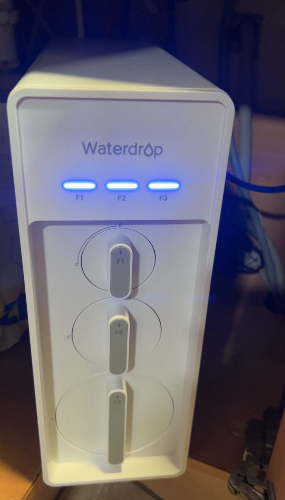 Waterdrop X12 panel frontal