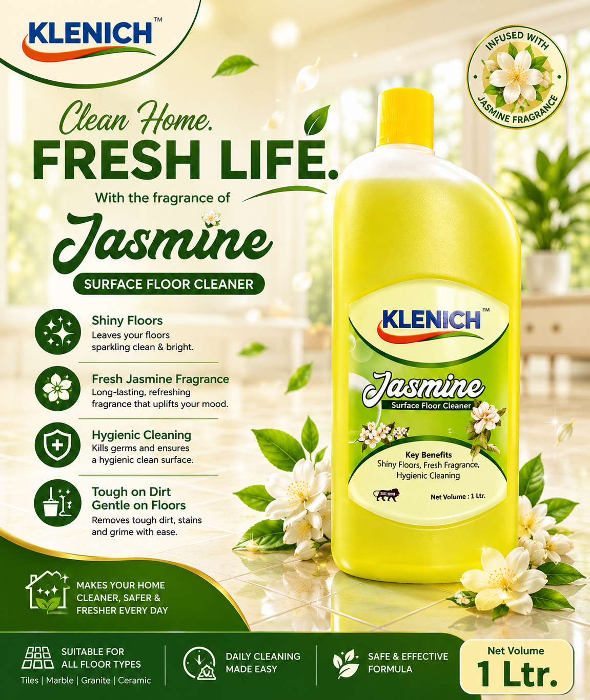 KLENICH Jasmine Floor Cleaner