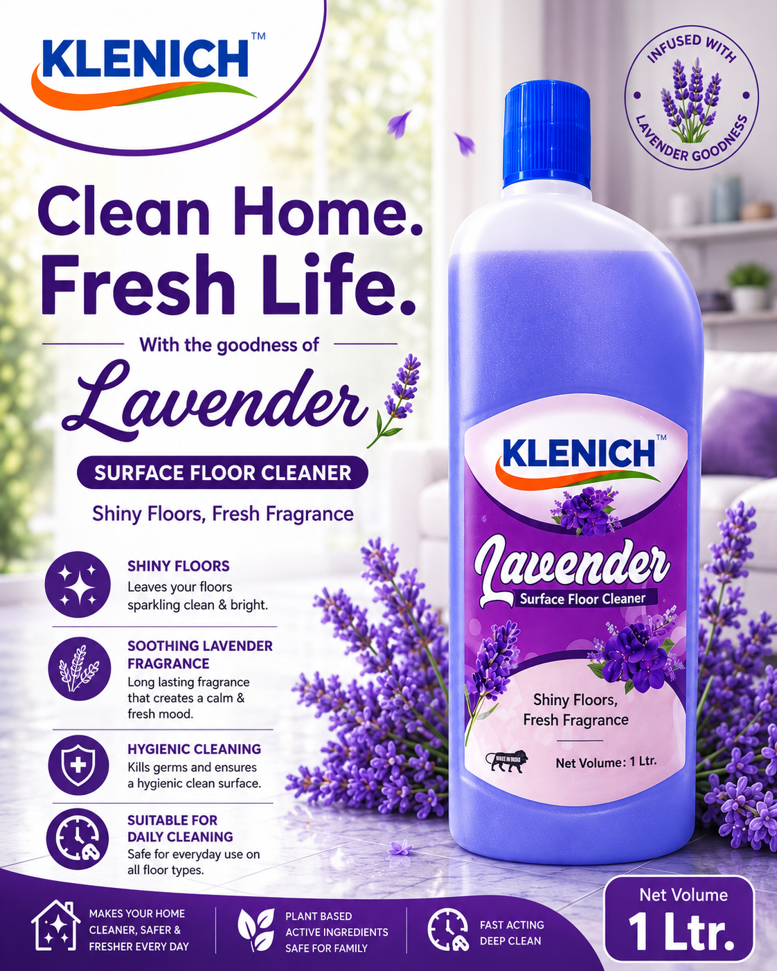 KLENICH Lavender Floor Cleaner