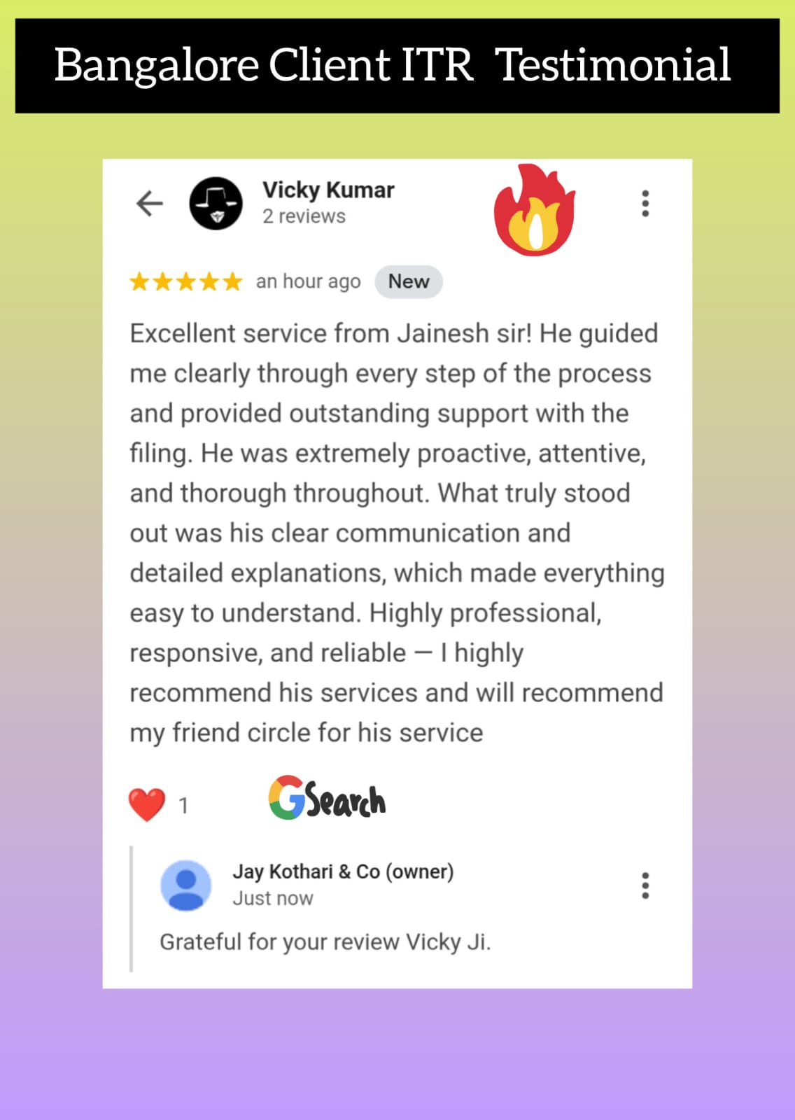 Testimonial from Padma Joshi Samvedi
