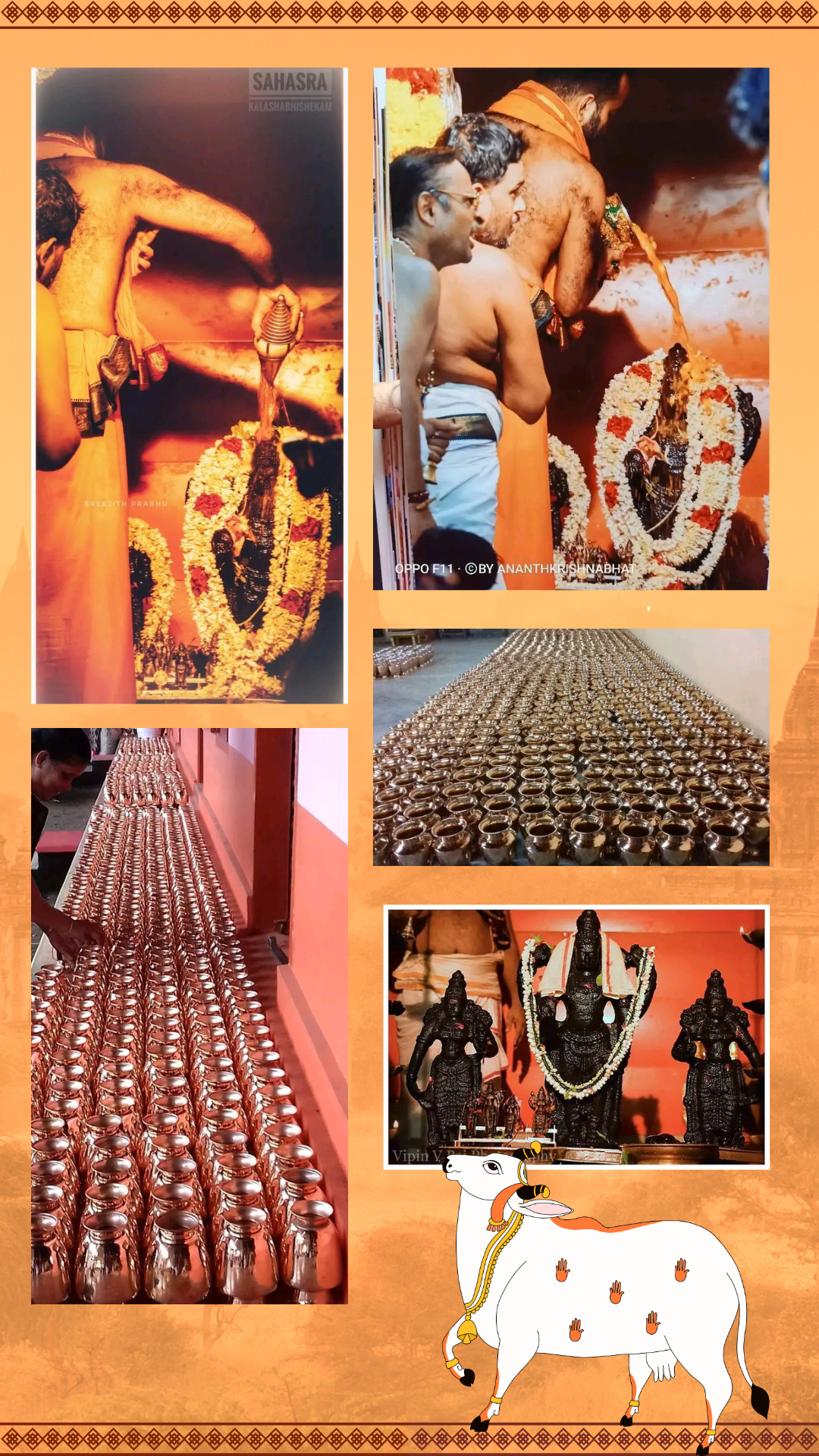 Sahasra Kalashabhishekam ceremony during Punaprathishta Navathy Mahotsav 2018