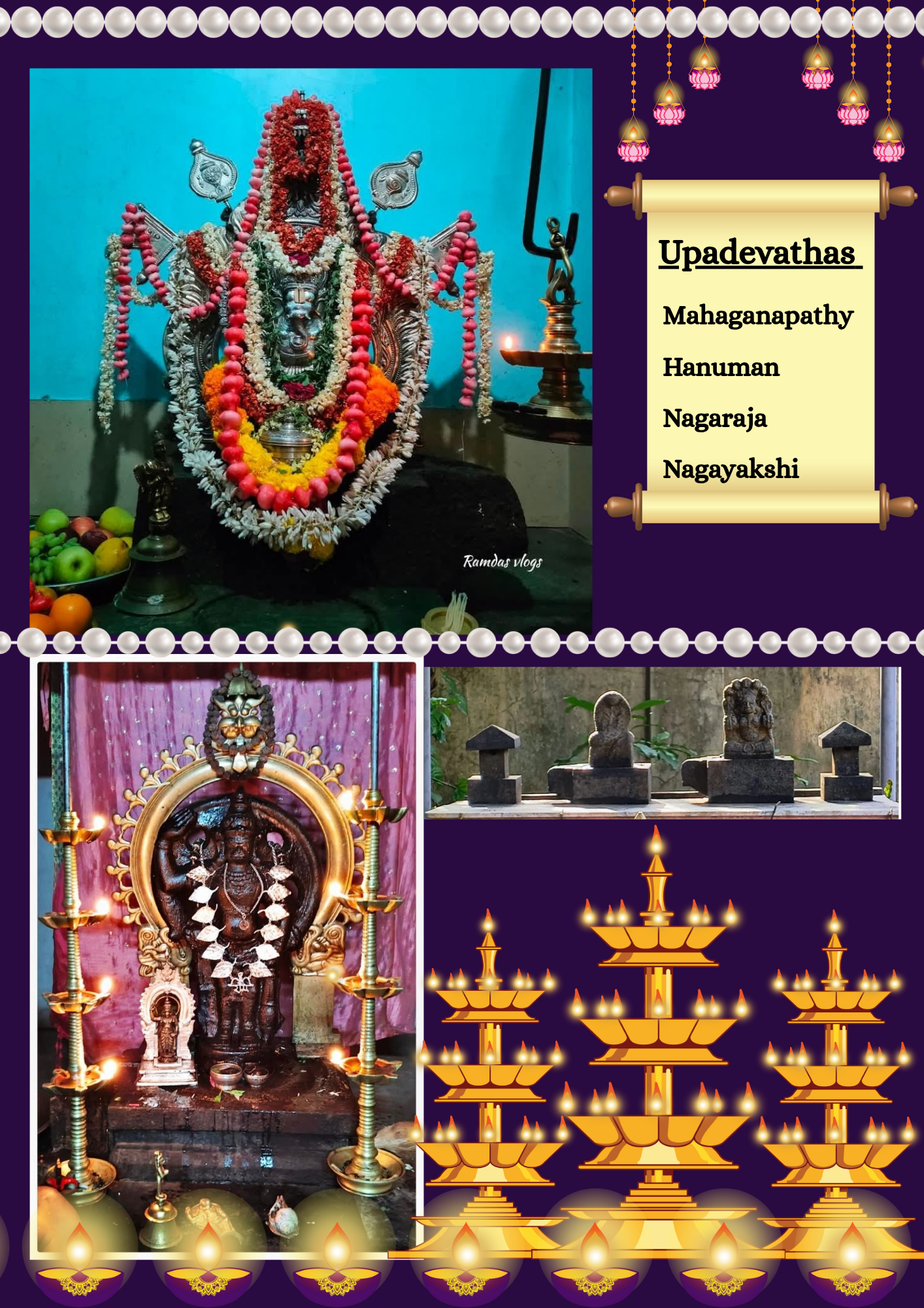 Upadevathas around the main shrine