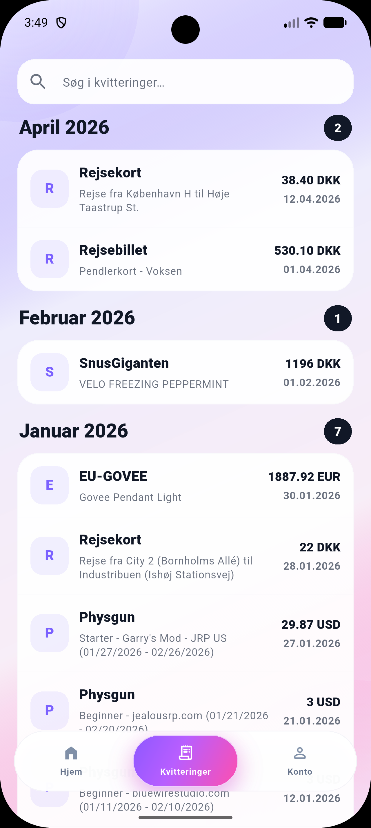 Kvito app screenshot 2