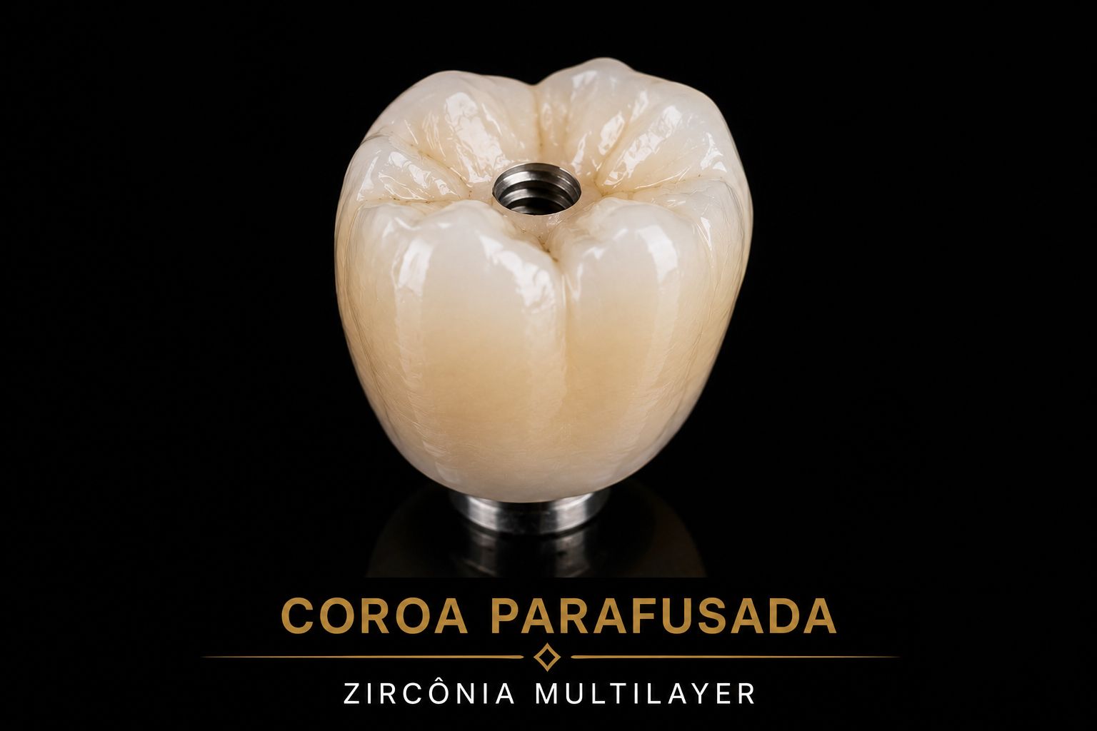 Coroa em PMMA