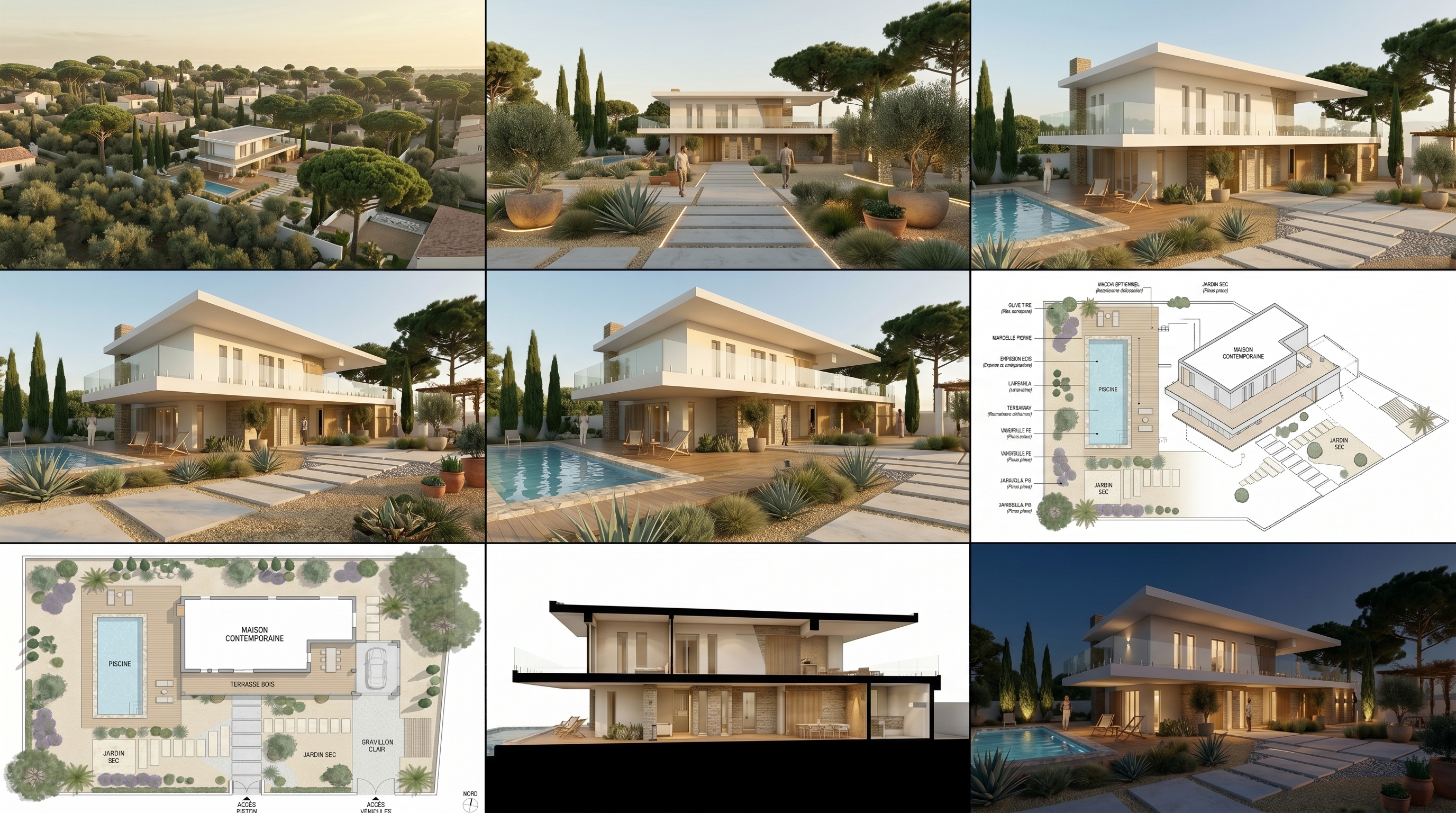 Maison méditerranéenne — Variations