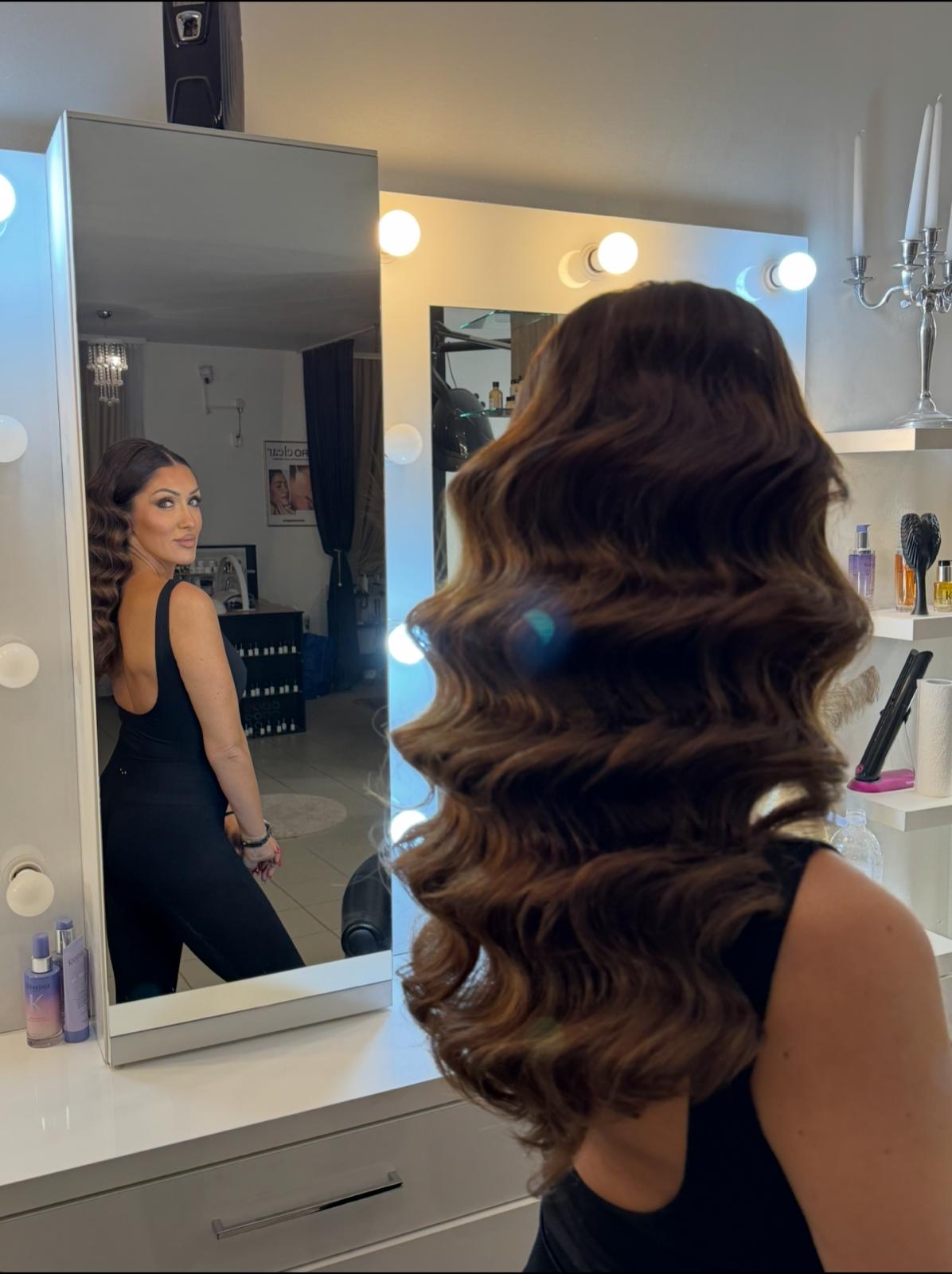 Profesionalni rad frizerskog salona La Maison by FP — brunette Hollywood valovi, Đakovo