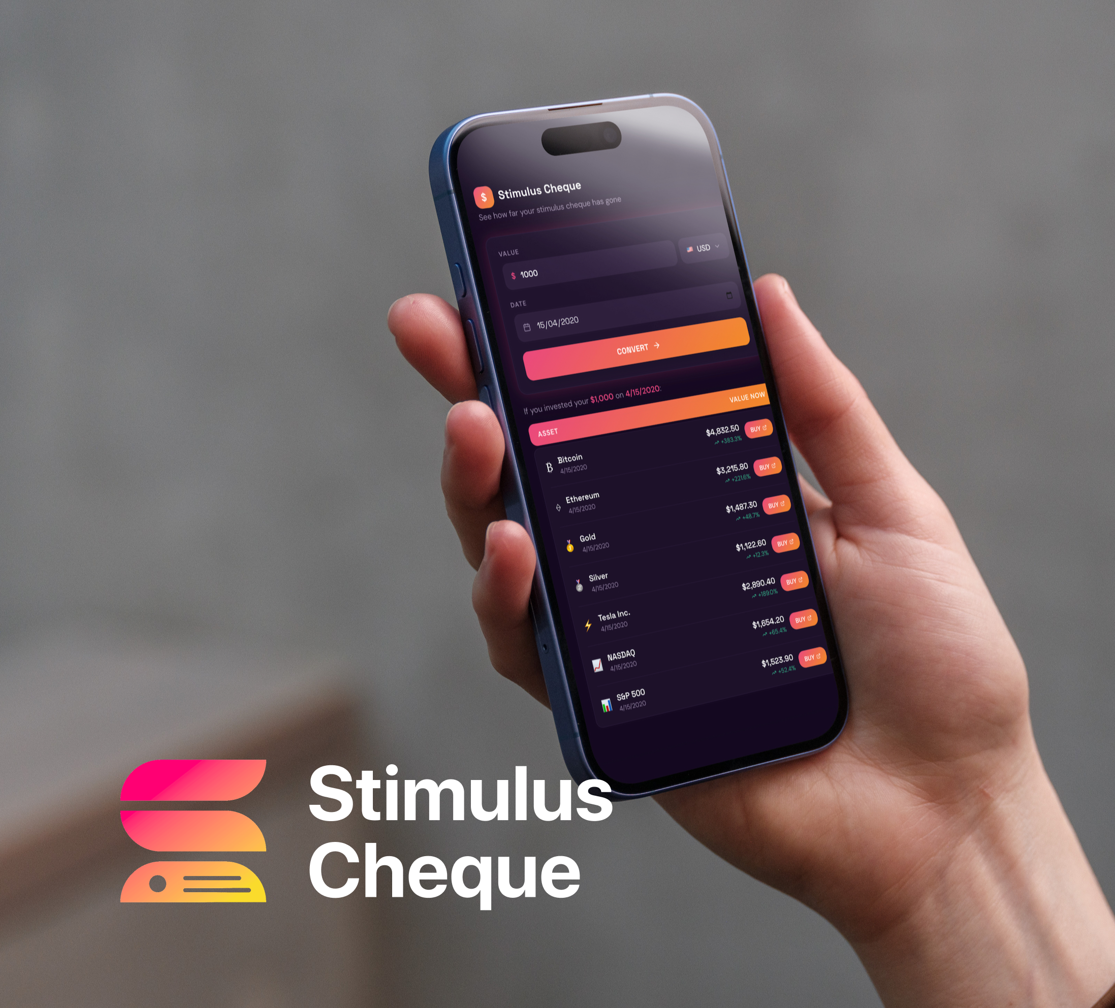 Stimulus cheque | Investment