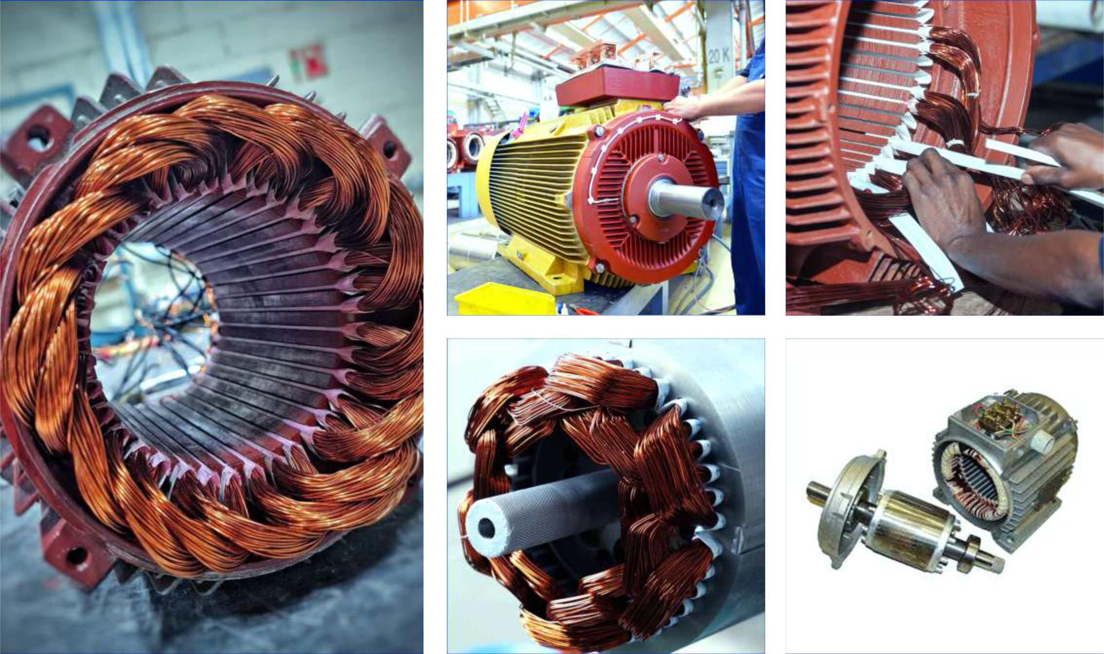 Rewinding — motor stator and coil rewinding service