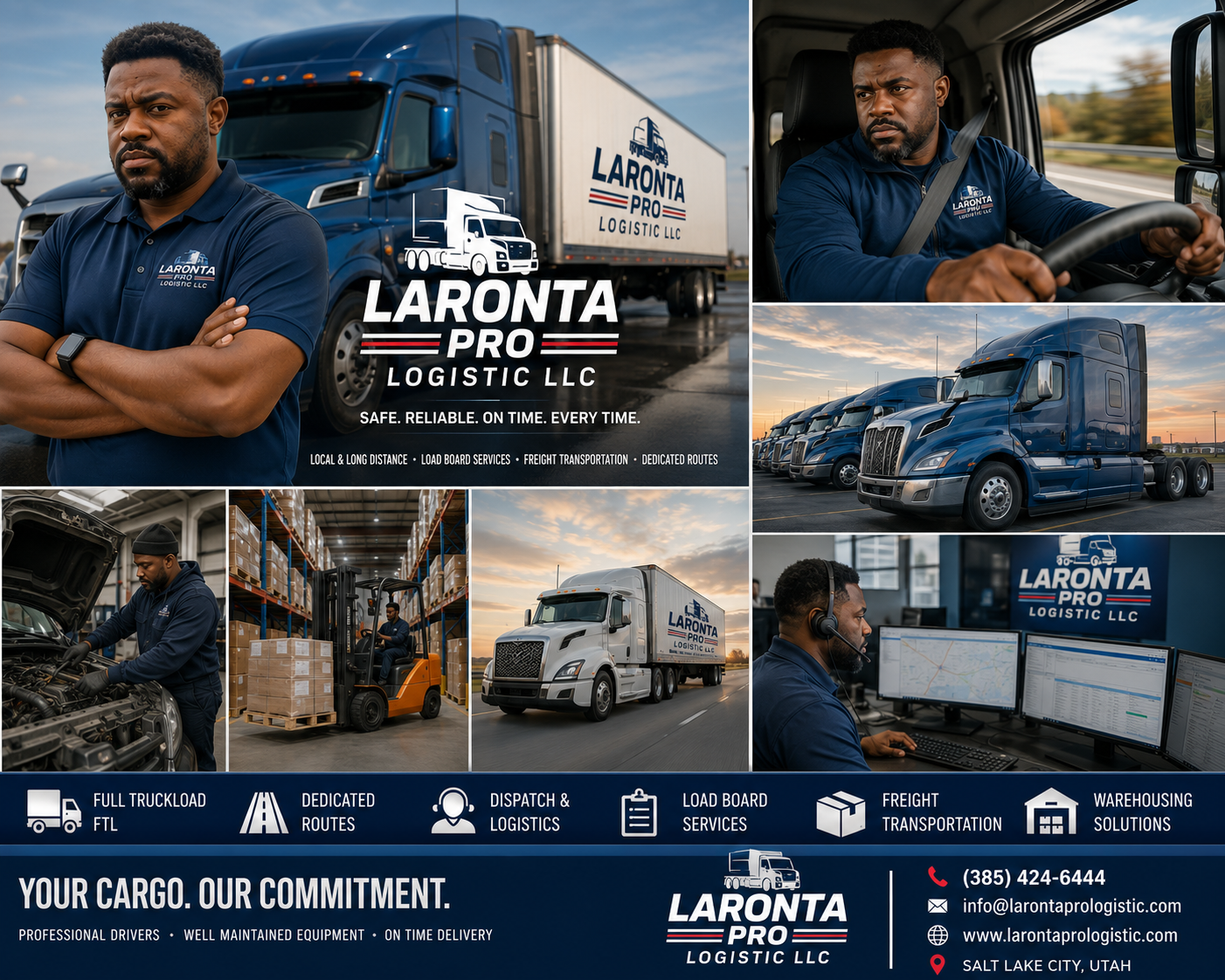 Laronta Pro Logistic — trucks, drivers, and warehouse operations