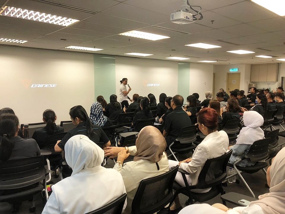 Corporate training session at Dainese
