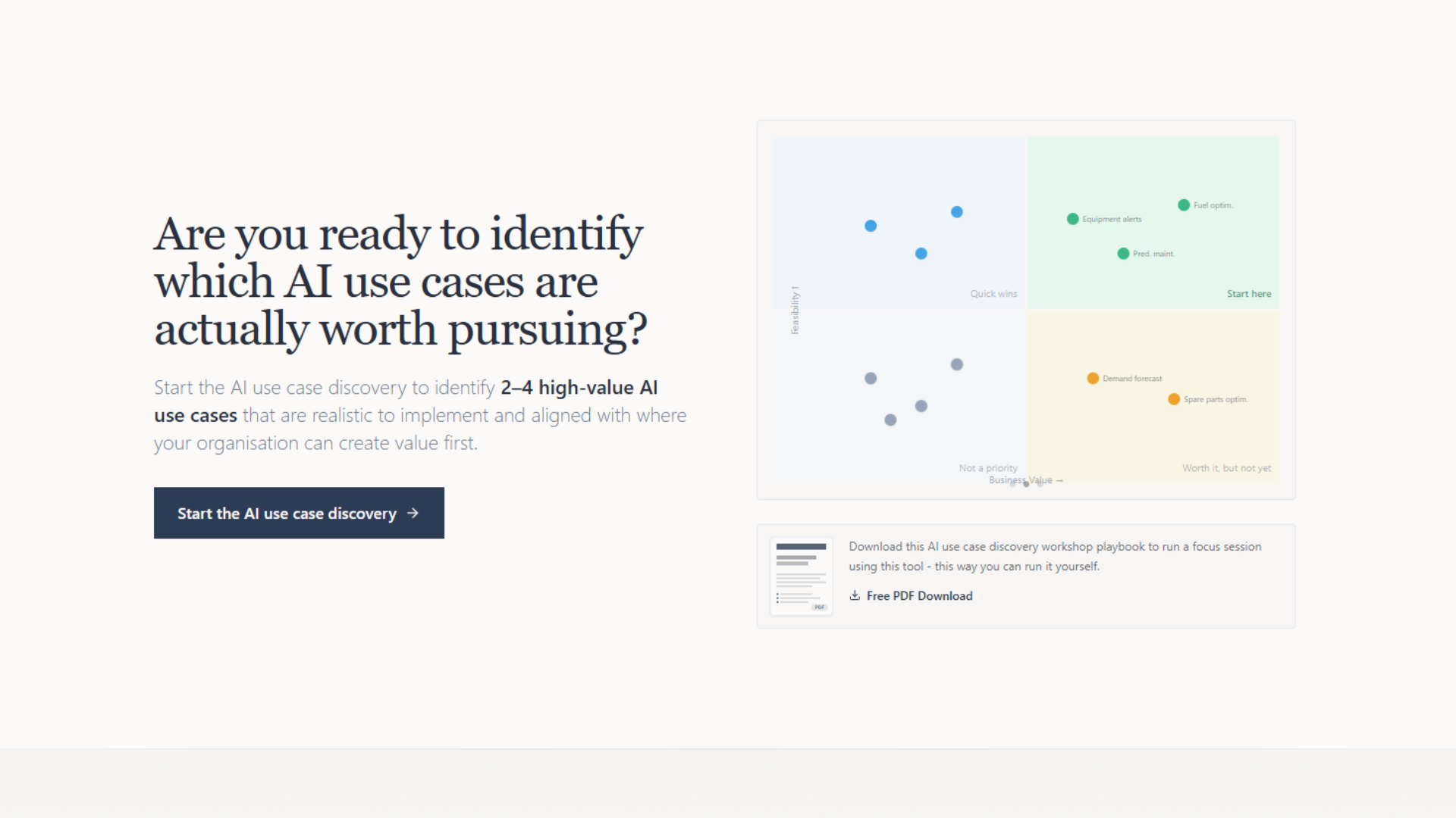 AI Use Case Discovery Preview