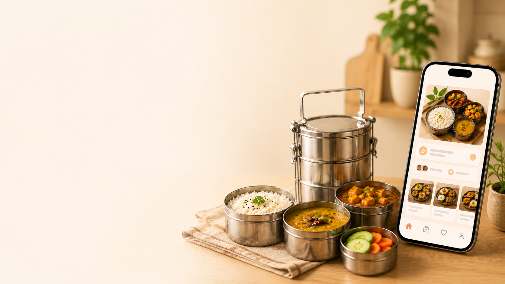 Home-style tiffin with the TiffinLoops app