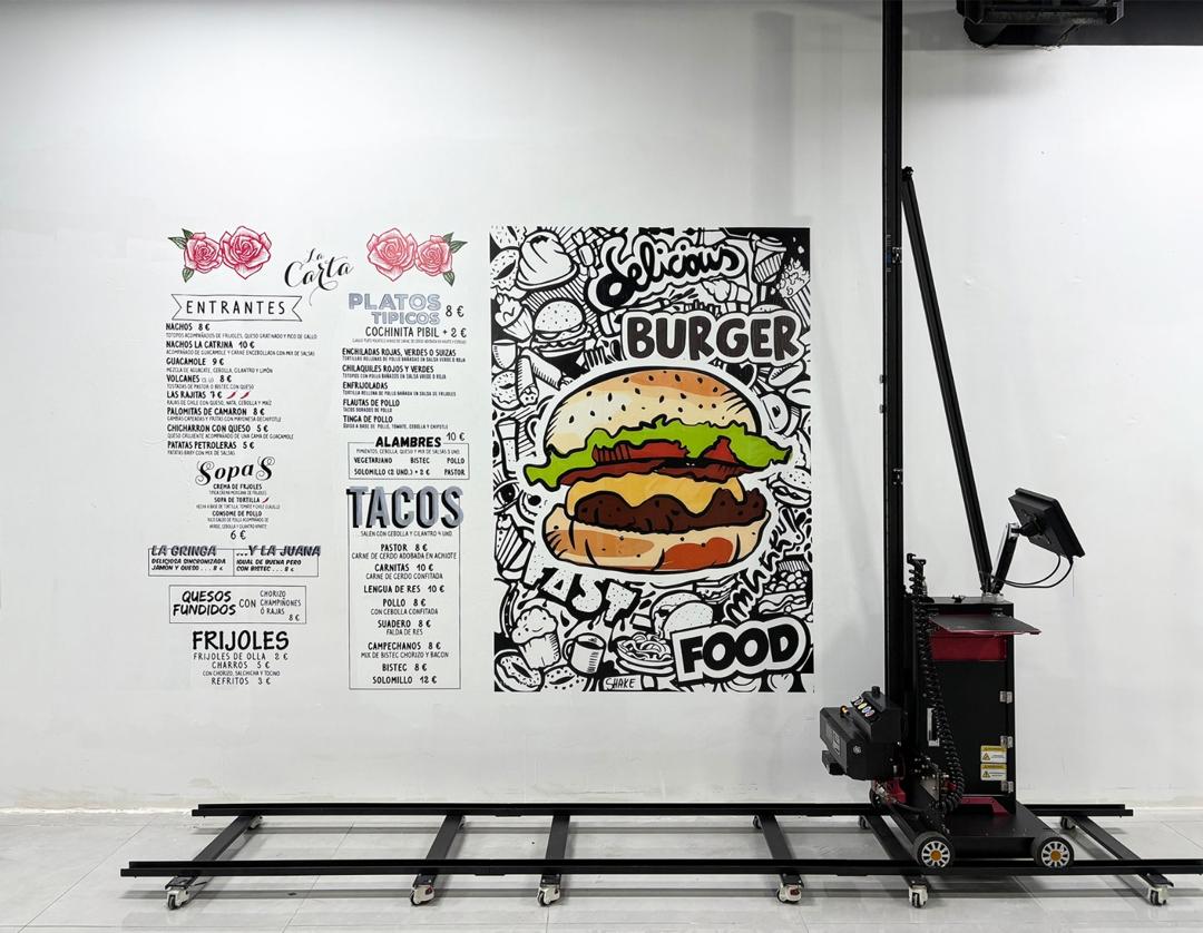 Restaurant Menu Wall