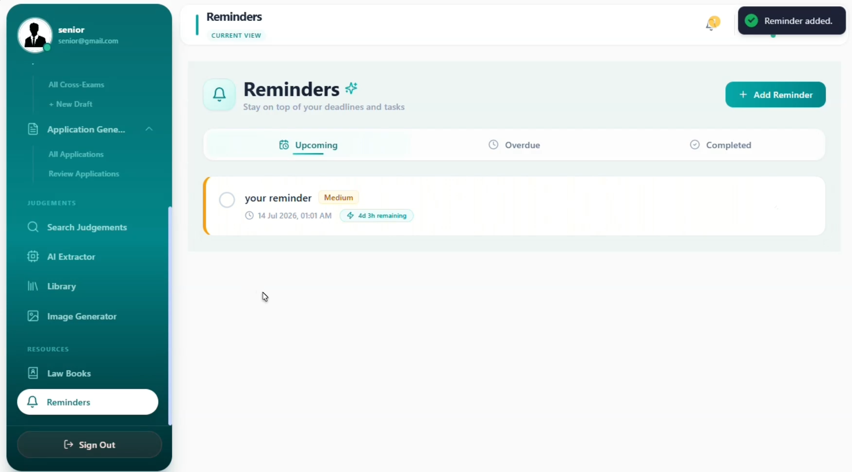 Reminders & Notifications