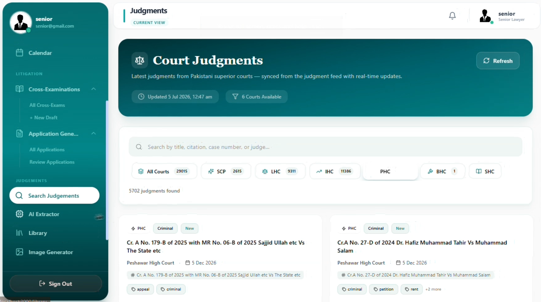 Judgment Search & Intelligence