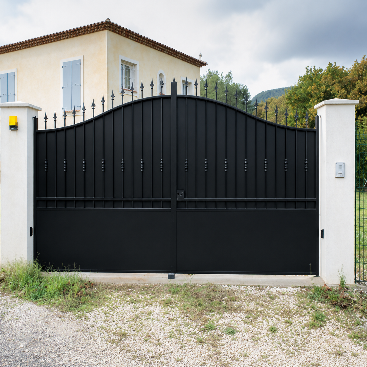 Portail acier classique provençal