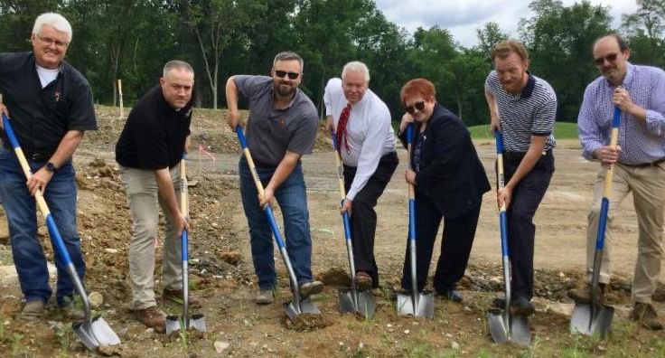 Mayor Burke at a community groundbreaking
