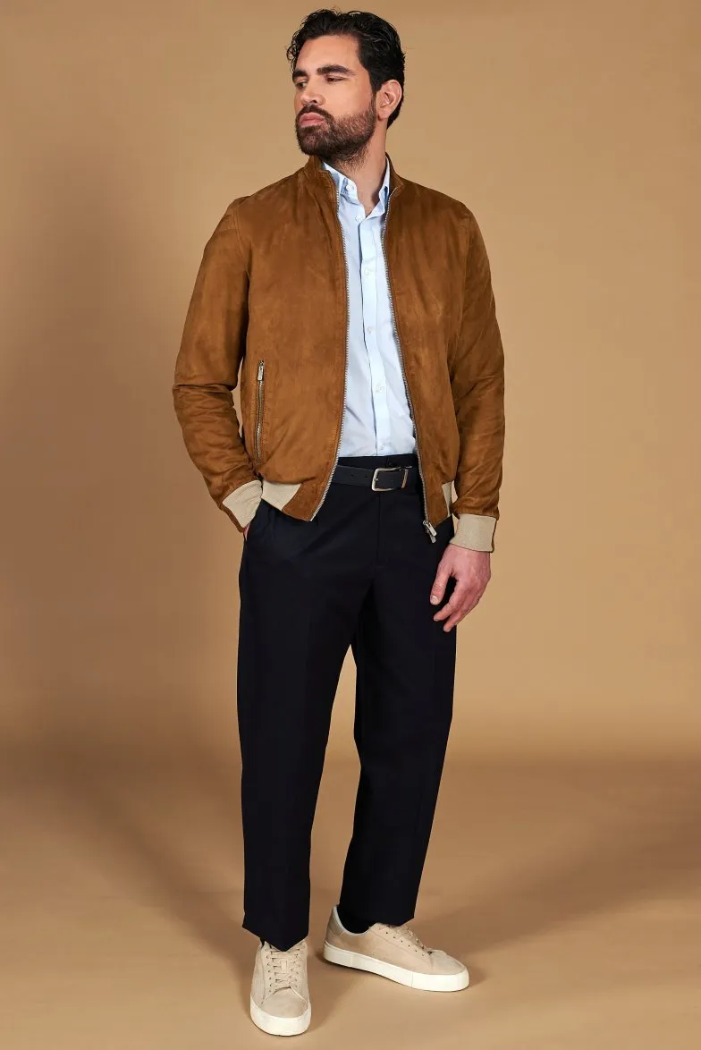 D'Arienzo - Men's Clothing - D'Arienzo - Italian Suede Men's Jacket
