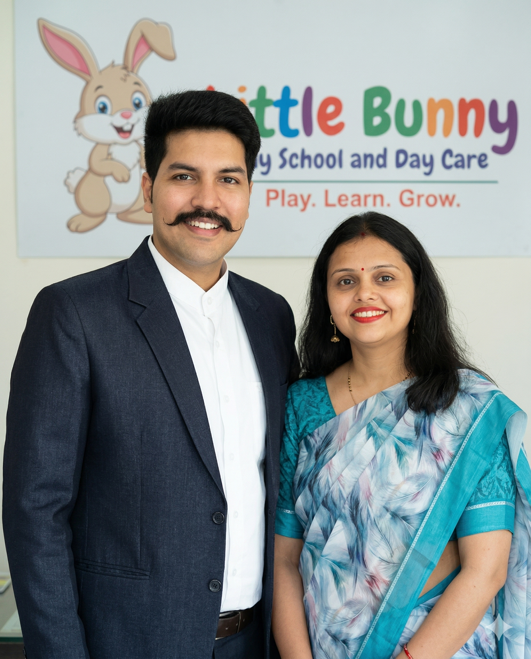 Aditya and Niharika - Founders of Little Bunny Play School