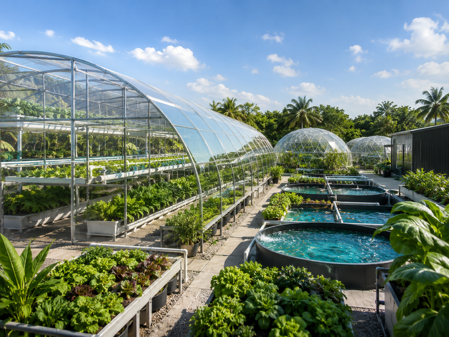 Aquaponics Lifestyle greenhouse