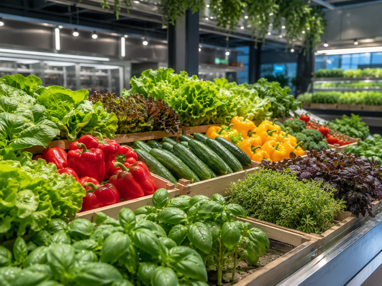 Premium quality aquaponic produce