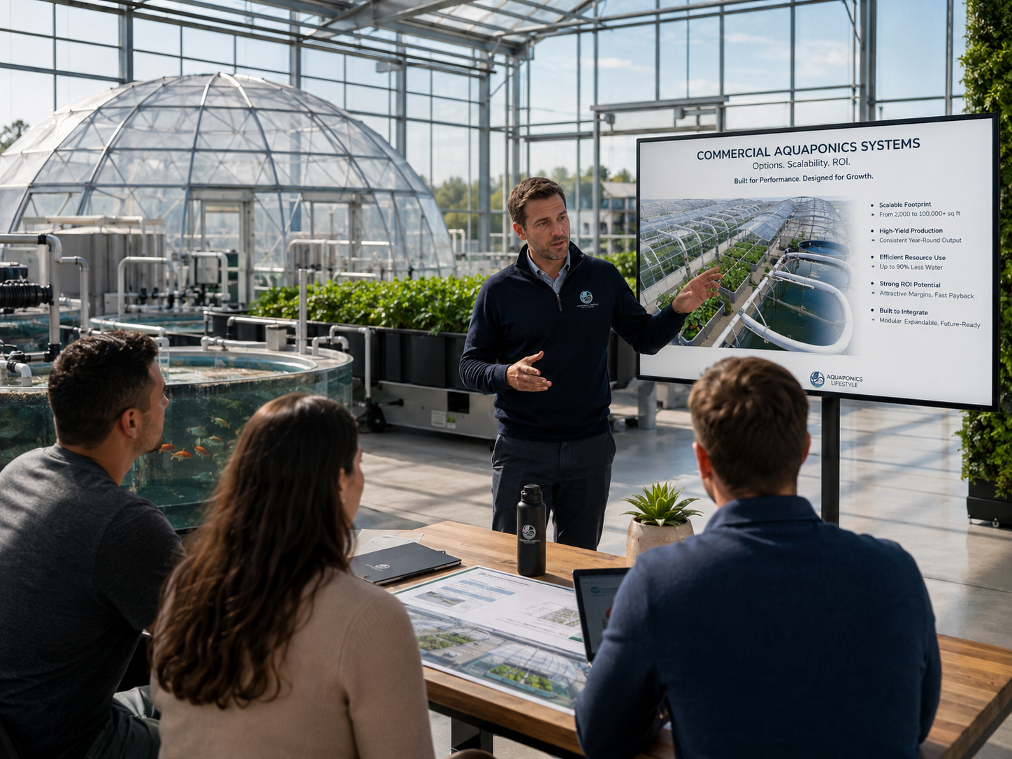 Commercial aquaponics system buyer walkthrough