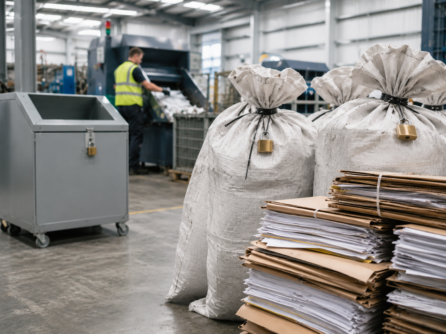 Secure destruction recycling at 3 Counties Waste
