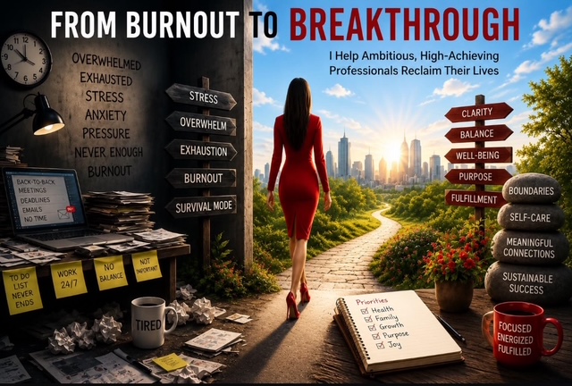 From Burnout to Breakthrough: I Help Ambitious, High-Achieving Professionals Reclaim Their Lives