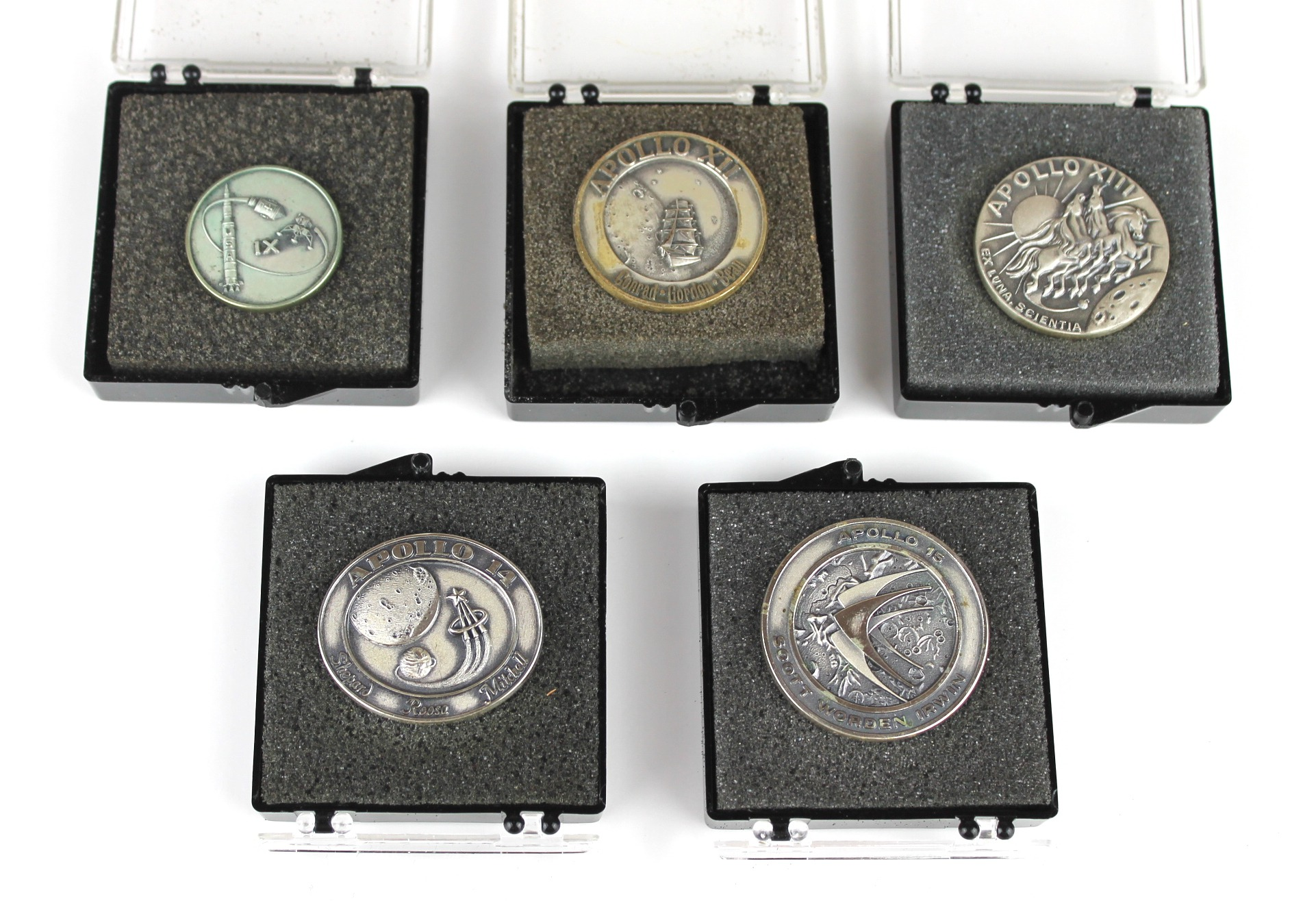 Walt Cunningham's Flown Apollo Robbins Medallions