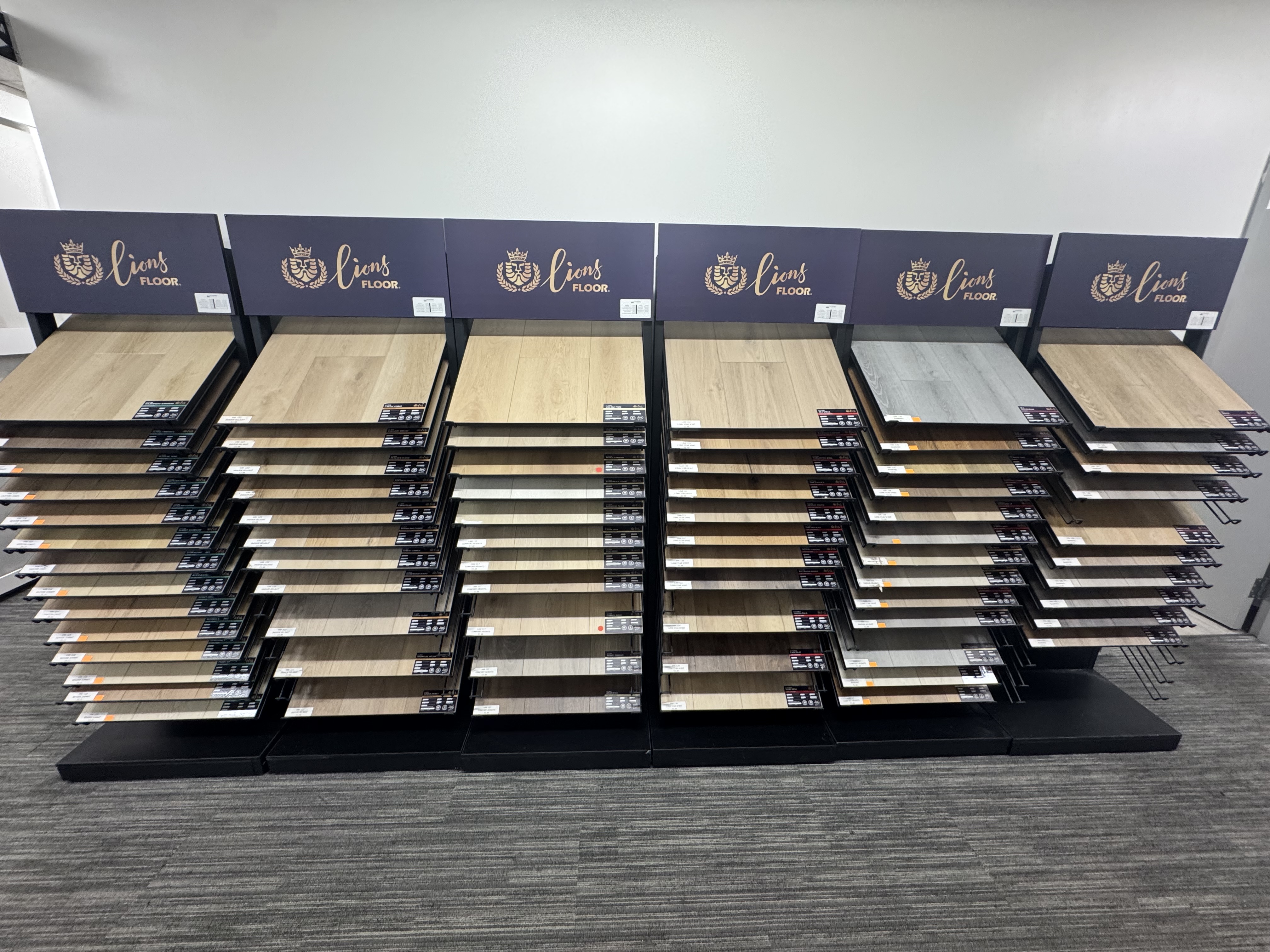 HG Services Now Flooring Showroom — Lions Floor premium samples