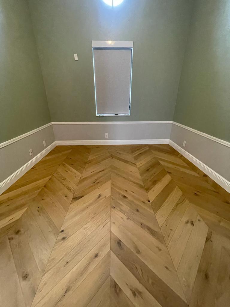 Chevron Oak — Bedroom Install