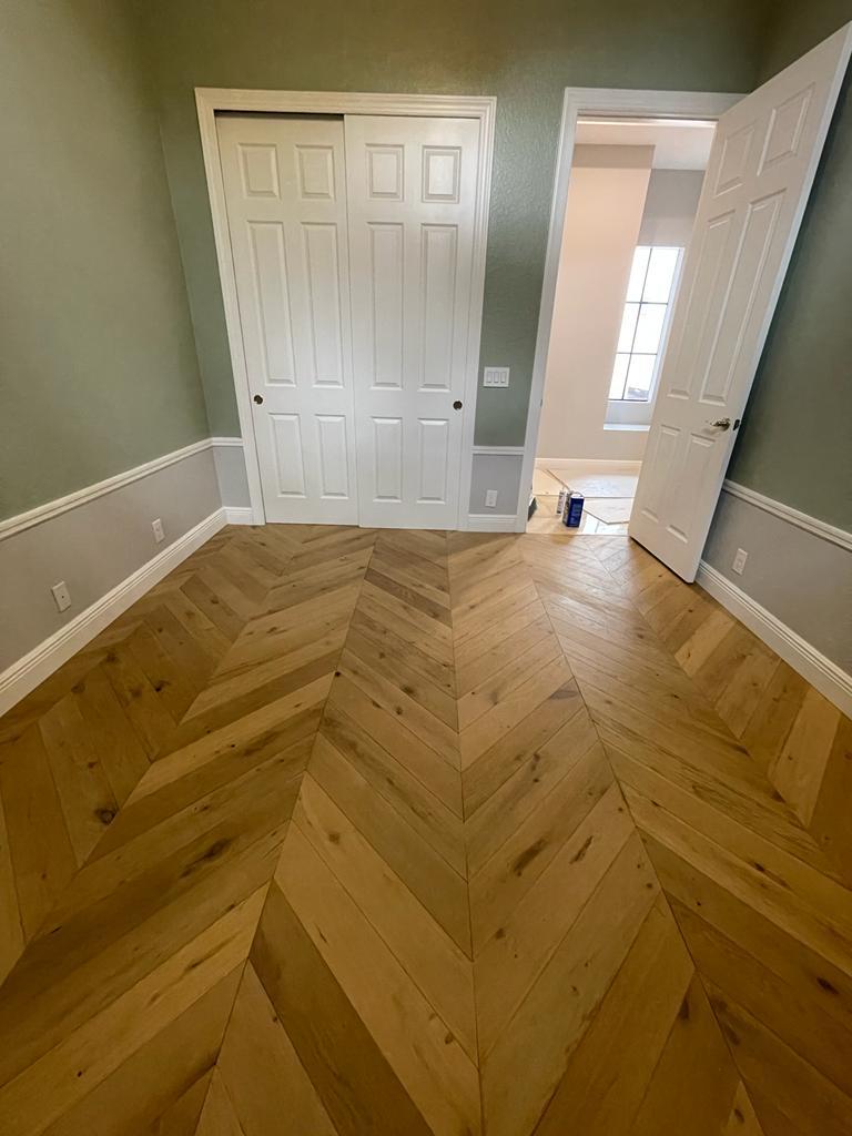 Chevron Pattern — Closet & Hallway