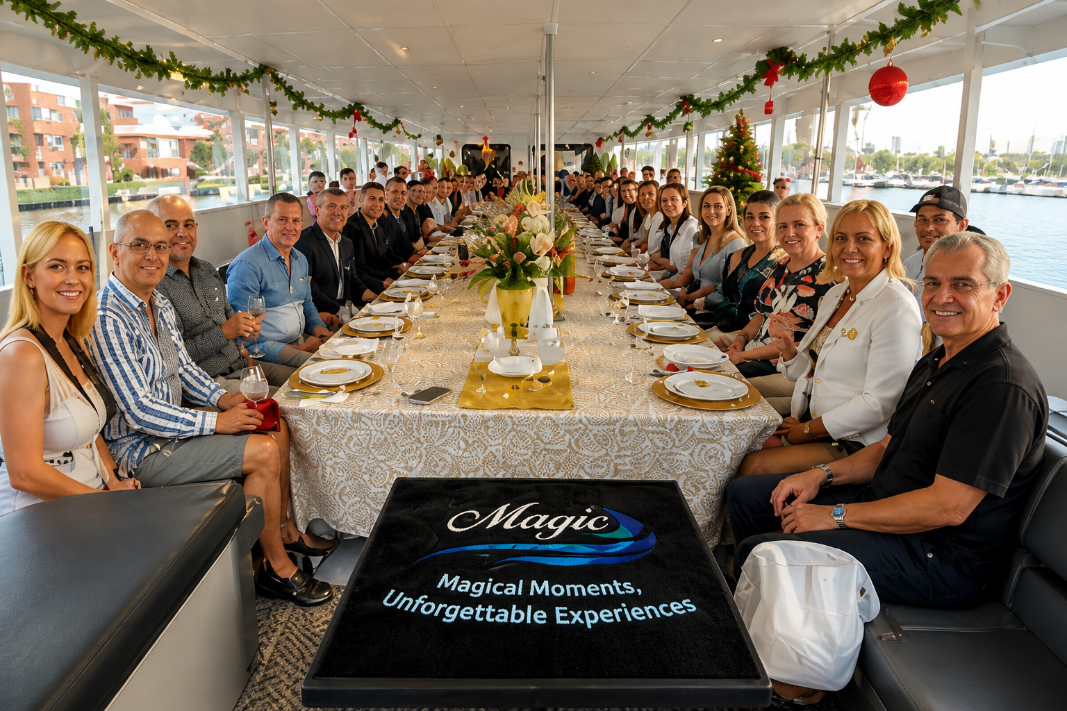 Christmas party cruises Sydney aboard Magic. , Sydney Harbour cruise aboard MV Sydney Magic