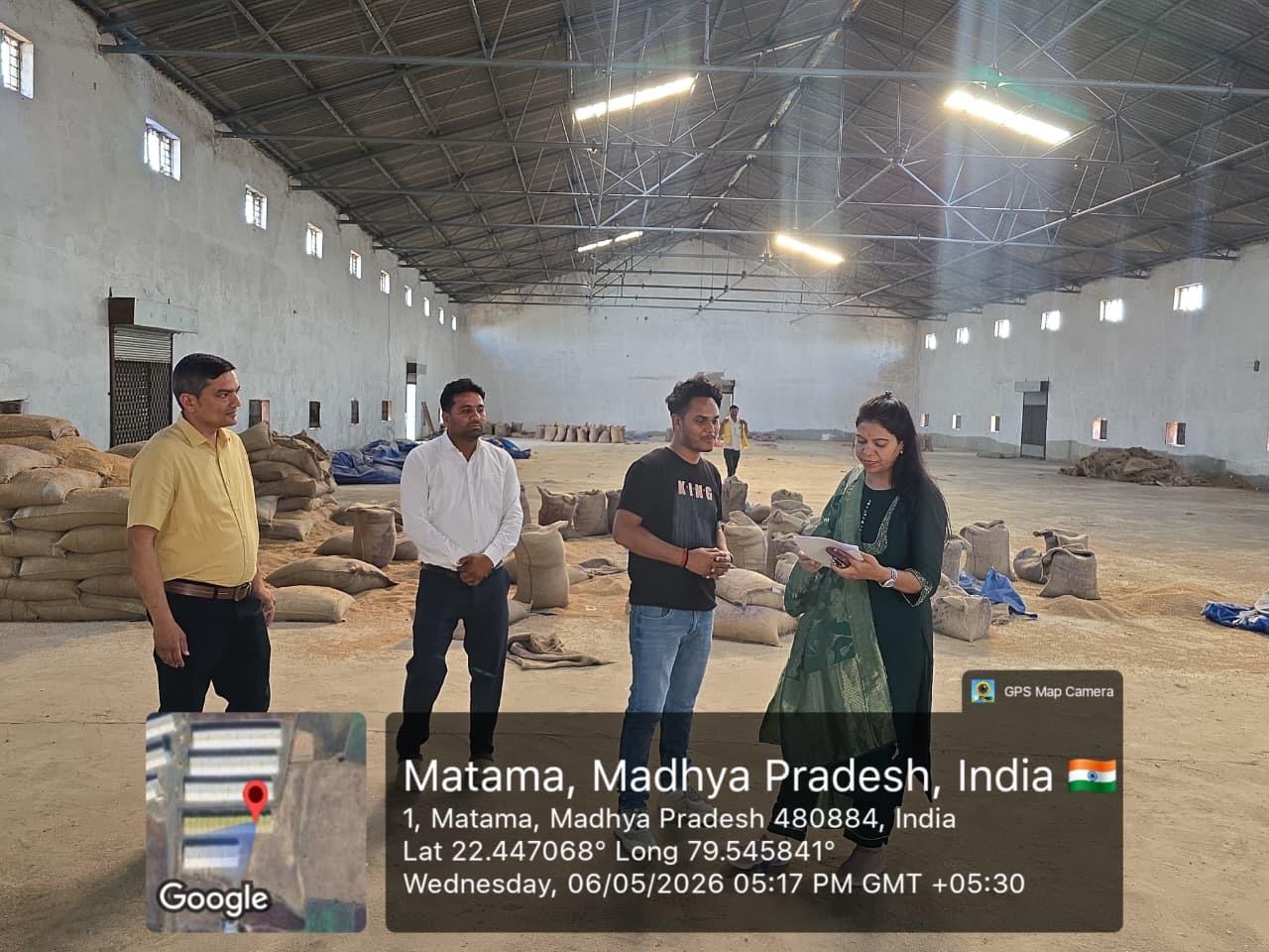 NCCF मैनेजर द्वारा वेयरहाउस निरीक्षण
