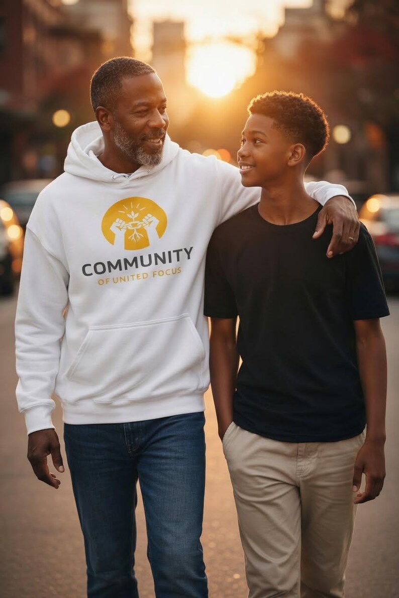 CUF White Hoodie — Lifestyle